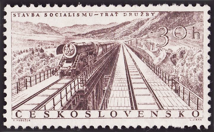 Czechoslovakia 1955 Building Progress 30h.jpg