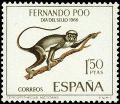 Fernando Poo 1966 Stamp Day - Monkeys 1p50.jpg