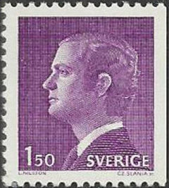 Sweden 1974-1978 Definitives - King Carl XVI Gustaf 1kr50a.jpg