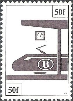 Belgium 1982 -1984 Railway Due Stamps 50FP.jpg