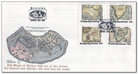 Bophuthatswana 1992 Ancient Maps fdc.jpg