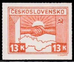 Czechoslovakia 1945 Czechoslovak-Soviet Friendship 13.jpg