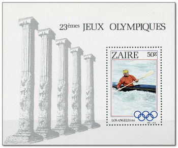 Zaire 1984 Olympic Games - Los Angeles ms.jpg