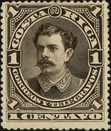 Costa Rica 1889 President Soto 1cu.jpg