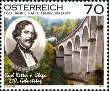 Austria 2012 210th Birth Anniv of Karl Ritter a.jpg