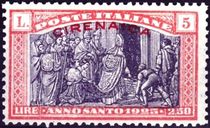 Cyrenaica 1925 Stamps of Italy - Holy Year - Overprinted "CIRENAICA" f.jpg