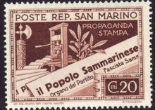 San Marino 1943 Fascist Propaganda Newspapers c.jpg