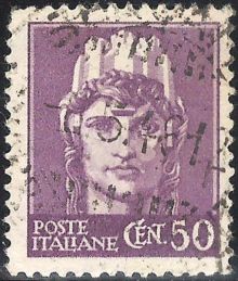 Italy 1945 Definitives - Without Fascist Emblems 50c.jpg