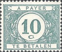 Belgium 1922 Digit in White Circle - Postage Due Stamps 10c.jpg