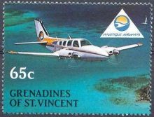 Grenadines of St Vincent 1988 Mustique Airways b.jpg