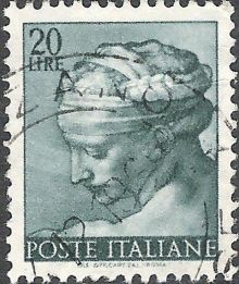 Italy 1961 Definitives - Works of Michelangelo 20L.jpg
