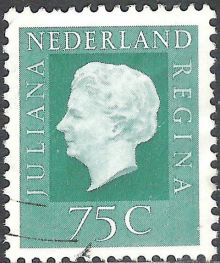 Netherlands 1969 - 1972 Definitives - Queen Juliana - Type Regina 75c.jpg
