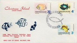 Christmas Island 1968 - Definitive 1968 - Fish FDC2.jpg