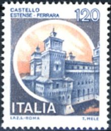 Italy 1980 Definitives - Castles 120L.jpg