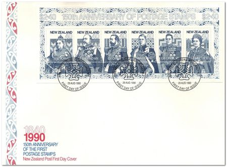 New Zealand 1990 Anniversary of the Penny Black fdc.jpg