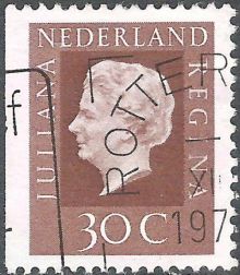 Netherlands 1974 - 1980 Definitives - Queen Juliana - Type Regina 30c.jpg