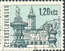 Czechoslovakia 1965 Czech Towns 1k20.jpg