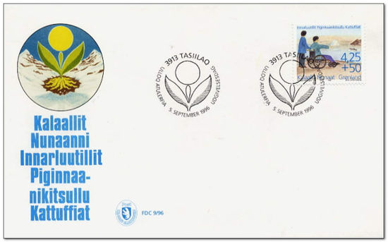 Greenland 1996 League for Disabled and Handicapped fdc.jpg