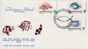 Christmas Island 1968 - Definitive 1968 - Fish FDC3.jpg