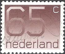 Netherlands 1986 Definitives - Numerals 65c.jpg