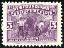 Newfoundland 1897 The 400th Anniversary of the Discovery of Newfoundland 5c.jpg