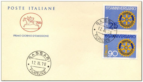 Italy 1970 Rotary International Anniversary fdc.jpg