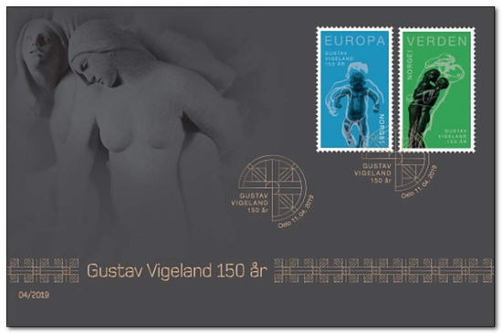 Norway 2019 Gustav Vigeland 150 Years fdc.jpg