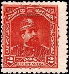El Salvador 1893 Definitives - General Carlos Ezeta 2c.jpg