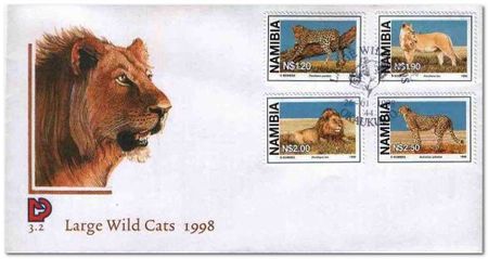Namibia 1998 Large Wild Cats fdc.jpg