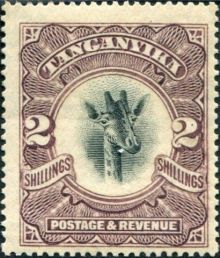 Tanganyika 1922 - 1925 Giraffe b.jpg