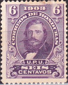 Honduras 1903 General Santos Guardiola 6c.jpg