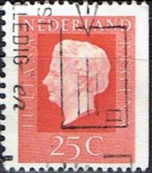 Netherlands 1969 - 1972 Definitives - Queen Juliana - Type Regina 25c.jpg