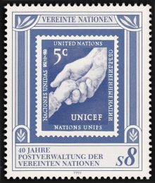 United Nations 1991 The 40th Anniversary of the UN Mail Administration 8S.jpg