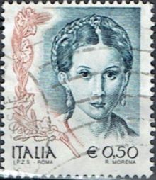 Italy 2002 Definitives - The Woman in Art 0,50.jpg