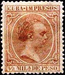 Cuba 1890 Newspaper Stamps - King Alfonso XIII (Baby) a.jpg