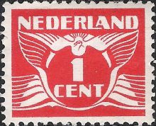 Netherlands 1924 - 1925 Definitives - Flying Dove - No Watermark a.jpg