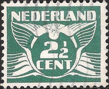Netherlands 1924 - 1925 Definitives - Flying Dove - No Watermark c.jpg