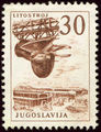 Yugoslavia 1961 Definitives - Technology and Architecture 30d.jpg