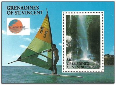 Grenadines of St Vincent 1988 Mustique Airways 1ms.jpg