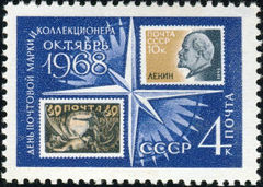 USSR 1968 Stamp Day and Week of Letter 4kB.jpg