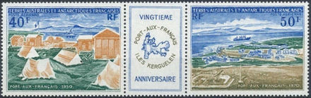 French Southern and Antarctic Territories (TAAF) 1971 Port-aux-Francais Anniversary (Air) a.jpg