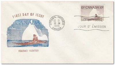 Canada 1955 Eskimo Hunter fdc.jpg