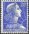 France 1955 - 1959 Definitives - Marianne, New Type 20F.jpg