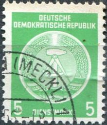 Germany-DDR 1954 Official Stamps 5pf.jpg