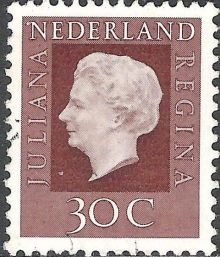 Netherlands 1969 - 1972 Definitives - Queen Juliana - Type Regina 30c.jpg