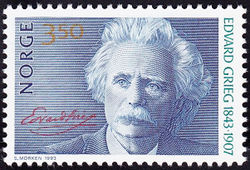 Norway 1993 The 150th Birth Anniversary of Edvard Grieg 3Kr50.jpg