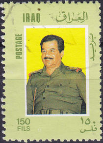 Iraq 1986 Definitives - President Saddam Hussein 150f.jpg