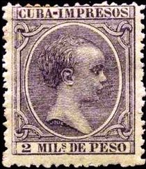 Cuba 1891 Newspaper Stamps - King Alfonso XIII (Baby) c.jpg