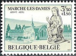 Belgium 1971 Cultural - Convents and Abbeys 3F50+1F50.jpg