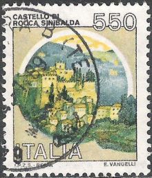 Italy 1980 Definitives - Castles 550L.jpg